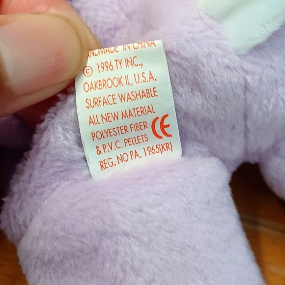 TY Beanie Babies Floppity the Bunny Beanie Baby Plush fairycore stuffed animal - Picture 9 of 11